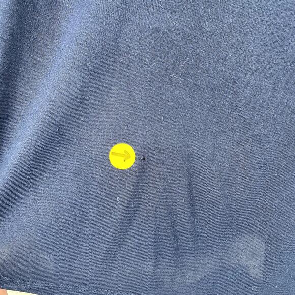 SIMPLY VERA VERA WANG Ladies Blue Abstract Print Hi-Low 1/2 Sleeve Top XL - Picture 2 of 9